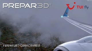 [P3D v4.1]Ultra Graphics.. Frankfurt (EDDF) - Gran Canaria (GCLP) Full Flight | TUI21M