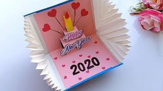 How to make New Year Card//Handmade easy card Tutorial