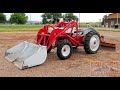 Ford 8N Tractor With Loader & 3 Point Swivel Tilt Back Blade Sells At Wyoming Auction