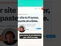 Learn how to easily copy HTML from your website to Framer in seconds ✨ #webdesign #tutorial #framer