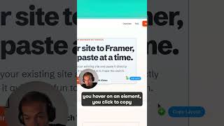 Learn how to easily copy HTML from your website to Framer in seconds ✨ #webdesign #tutorial #framer