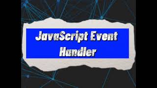JavaScript Event Handlers - onerror Event