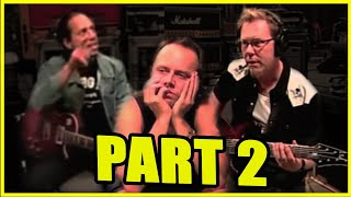 JAMES HEFIELD TEACHING GUITAR TO KIRK HAMMETT/KIRK'S GUITAR FAIL (PART 2) - METALLICA FUNNY MOMENT