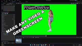How To Make Any Video A Green Screen Video Cyber Link Power Director 365  TUTORIAL