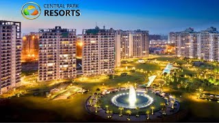 Central Park Resorts Sector 47 Sohna Road Gurugram ( Gurgaon ) Drone video shots and Sample Skyvilla