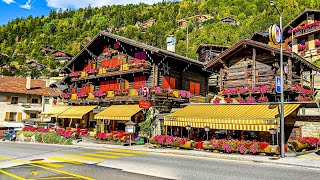Vissoie is a small and traditional Swiss village 🇨🇭 Switzerland 4K