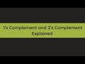 1's complement and 2's complement | Signed Binary Numbers Explained