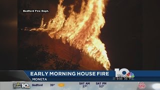 Fire crews respond to early morning house fire in Moneta