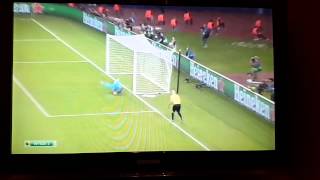 Lionel messi freekick goal vs Sevilla Europa Super Cup