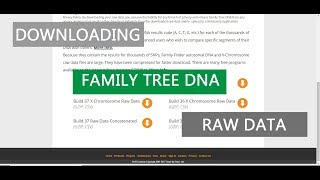 Downloading Family Tree DNA Raw Data