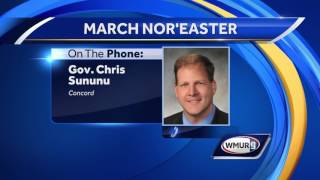 Gov. Sununu urges safety after nor'easter