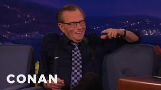 Larry King, Conan & Andy Split A Pot Brownie | CONAN on TBS