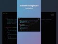 Pure CSS Animated Gradient Background | HTML and CSS Tutorial #shorts #shortsfeed #webdesign #viral