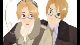 [MMD] -hetalia- America loves Canada~