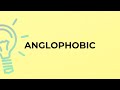 What is the meaning of the word ANGLOPHOBIC?