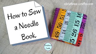 HOW TO MAKE A NEEDLE BOOK - Easy Beginner Sewing Project Needle Case