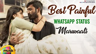 Maruvaali Song WhatsApp Status Video | Thoota Telugu Movie | Sid Sriram | Dhanush | Megha Akash