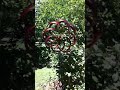 gifte mart large 2 ft kinetic wind sculpture modern art dual spinner metal outdoor pinwheel