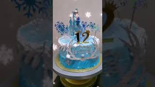 ☄️Frozen Elsa Cake☄️                                               ❄️冰雪奇缘蛋糕❄️