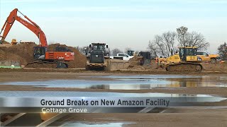 Project engineers, local leaders break ground on new Amazon facility in Wisconsin