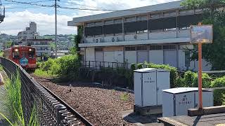 明知鉄道 恵那駅入線