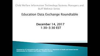 State Panel Discussion on Education Data Exchange