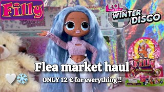 🪩❄️MY FIRST LOL SURPRISE DOLL! Flea market finds ✨Review of Snowlishes winter disco + 2 Filly ponies