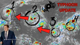 FOUR possible storms in the Philippine Sea, Westpacwx Typhoon Update