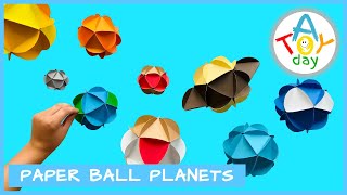 DIY Paper Ball Planets | How to make 3D Paper Ball Solar System | 8 Planets for kids | DIY Planets