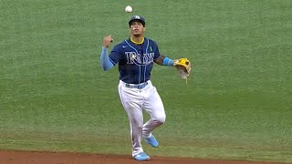 MLB | Wander Franco Flips Ball To Himself Before Throwing To First Base