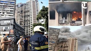 Massive fire in central Mumbai high-rise; the firefighting and rescue operation is on