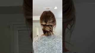 Fall hairstyle 🤎 #hair #hairtok #hairstyle #hairtutorial #hairideas #fallhair #bun #pinteresthair