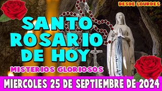 SANTO ROSARIO desde Lourdes en Español de hoy 25 de septiembre de 2024 │ Misterios Gloriosos