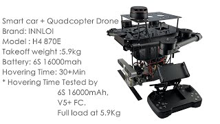 INNLOI DIY H4 870mm Drone Quadcopter for rescue, patrol ,mapping survey task Security Patrol Drone