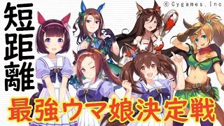 【ウマ娘】最強の「短距離」ウマ娘を決定‼最も速いのは誰だ？【元ネタ】