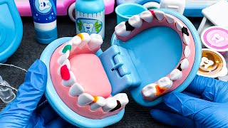 Ultimate ASMR Dental Clean and Fillings ! - Melissa & Doug Super Smile Dental Kit | TOY PLAYSET