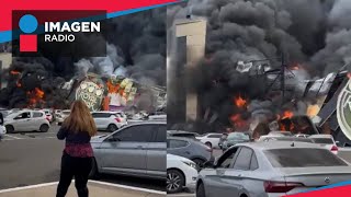 Fuerte incendio consume casino en Culiacán, Sinaloa