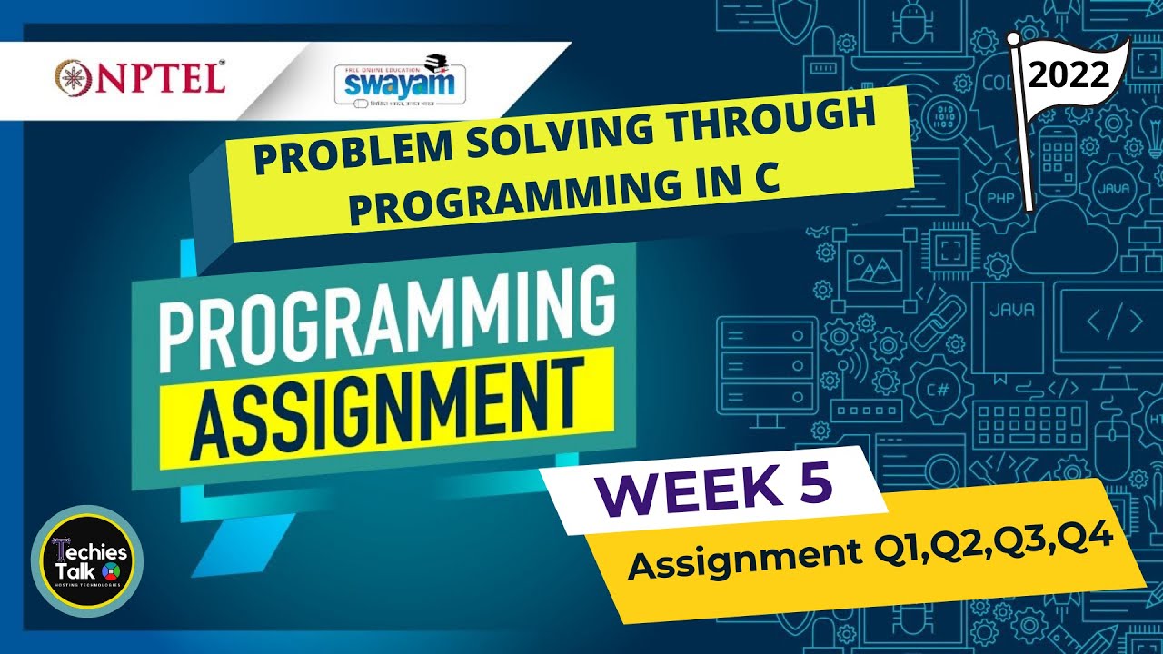 Nptel Problem Solving Through Programming In C Week 5 Programming