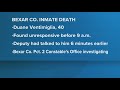 Bexar County inmate death is under investigation