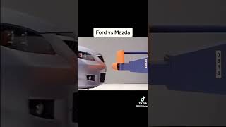 Ford vs Mazda crash test #car #crash #test #ford #mazda