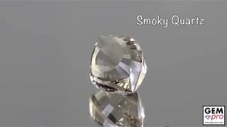 #14728 Smokey Quartz Faceted Eye Precison Cut from Madagascar