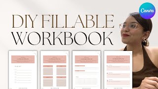 How to make a workbook | Design interactive, fillable PDF in Canva
