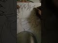 Gojo Anime Drawing Part 1#viral#shorts#trending#Anime drawing#easy drawing