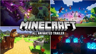 Minecraft All Animated Update Trailers | HD