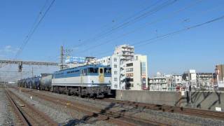 8472レ (カラシ)  EF65-1127号機 牽引貨物 南流山通過 2010.12.9