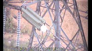 Corona on 400kV strain tower