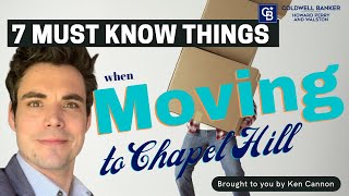 Moving to Chapel Hill? - 7 must know things to find your home