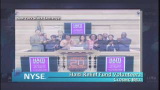 20 January 2010 Haiti Relief Volunteers NYSE Euronext Closing Bell