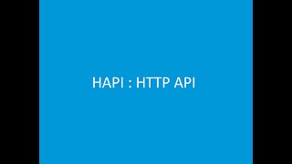 Part 1: Hapi Server Initialization