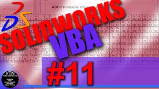 SOLIDWORKS VBA 11 ( TabIndex ) Tutorial